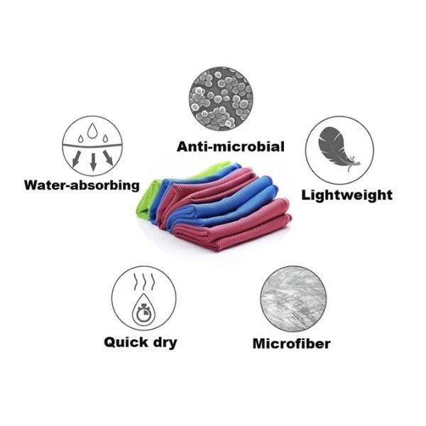 Gym Cooling Towels, Assorted Colours- 100x30cm - Image 6