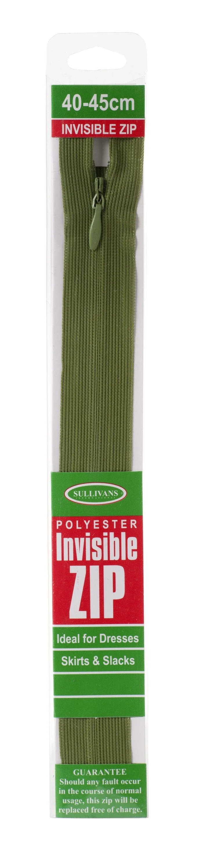 Invisible Zip, Army Green - Image 3