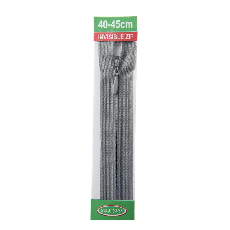 Sullivans Invisible Zip, Silver - Image 2