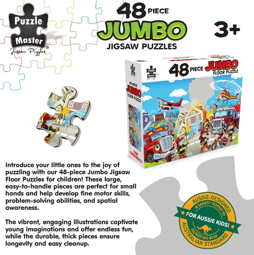 48-Piece Jumbo Floor Jigsaw Puzzle, Fire Emergency - Image 5