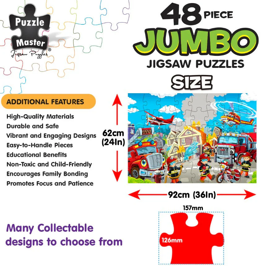 48-Piece Jumbo Floor Jigsaw Puzzle, Fire Emergency - Image 7