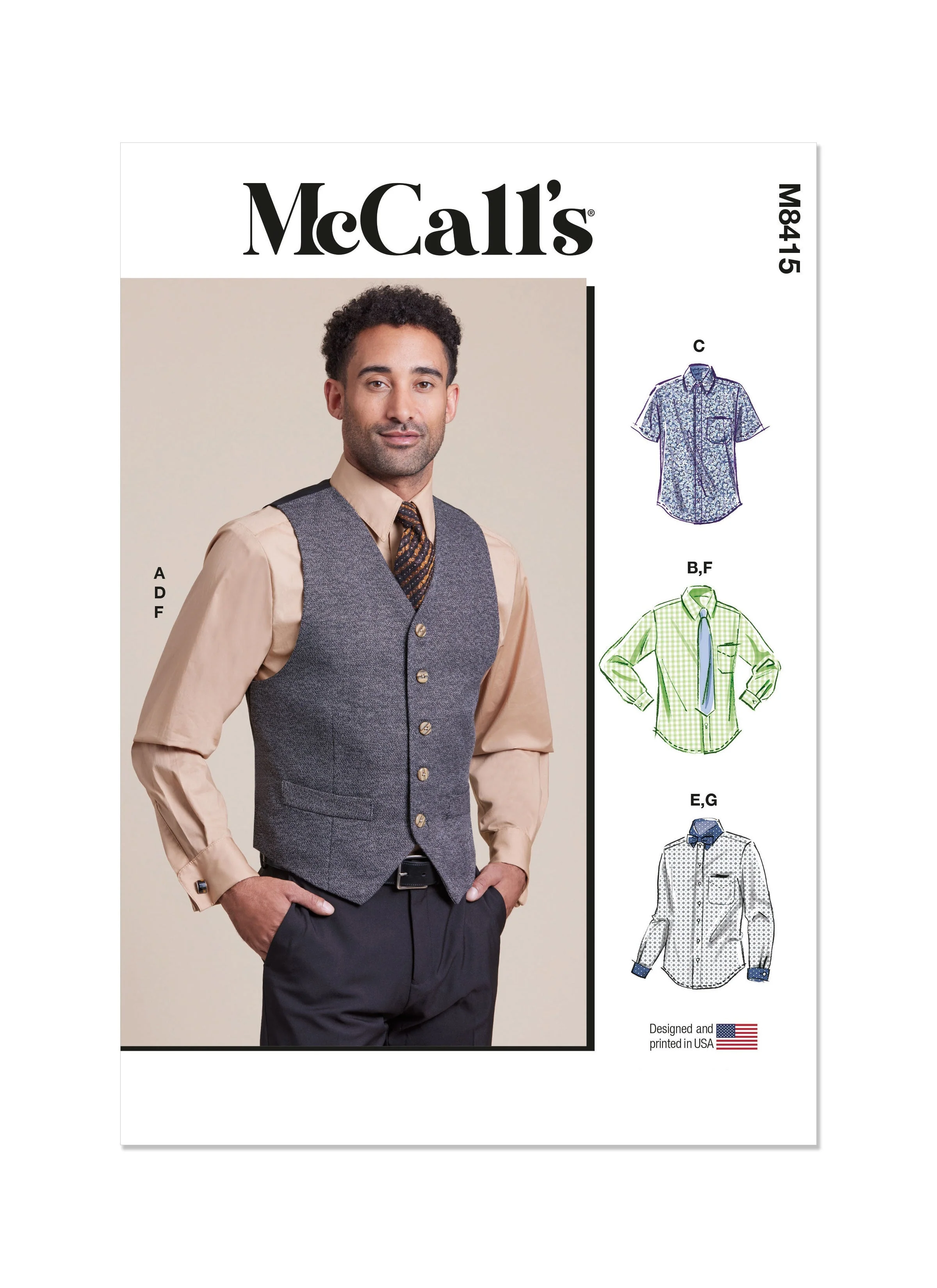 KnowMe Pattern M8415 Men/Boy Top/Vest