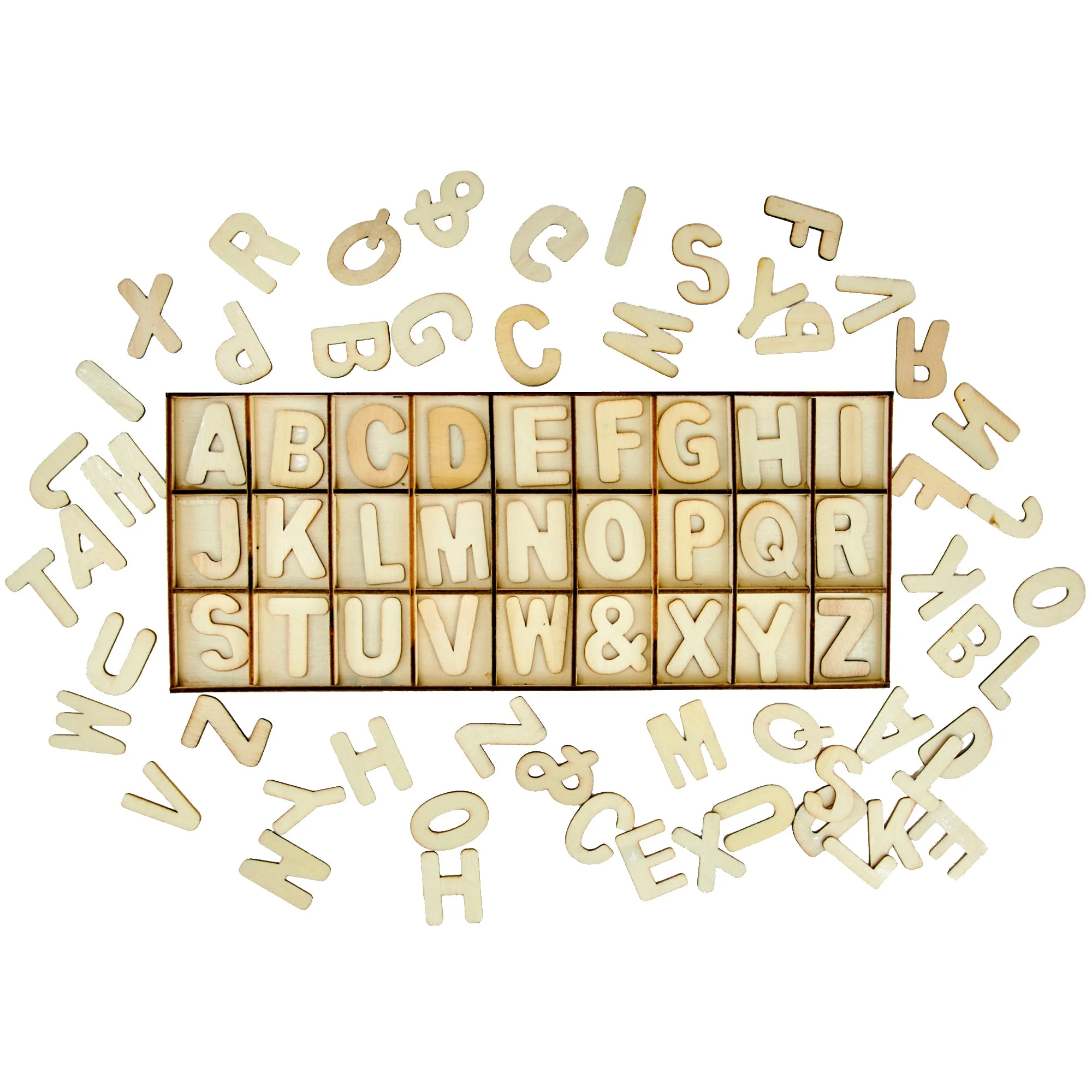 Makr Wood Alphabet Kit- 81pc - Image 2