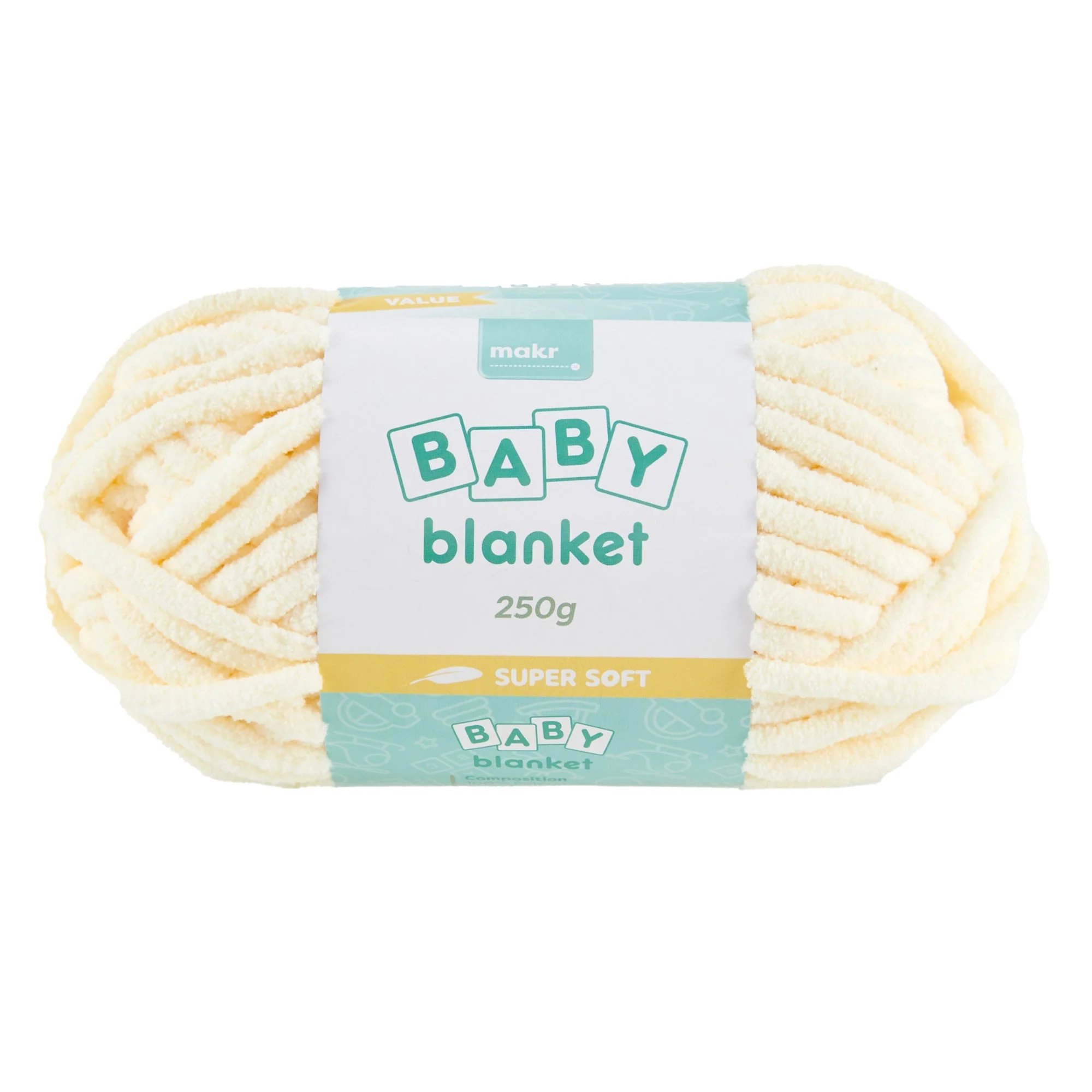 Makr Baby Blanket Crochet & Knitting Yarn, 250g Polyester Yarn - Image 2