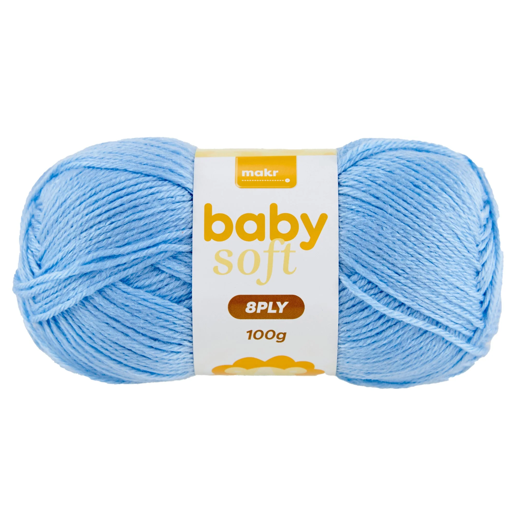 Makr Baby Soft Crochet & Knitting Yarn 8ply, 100g Acrylic Nylon Yarn - Image 3