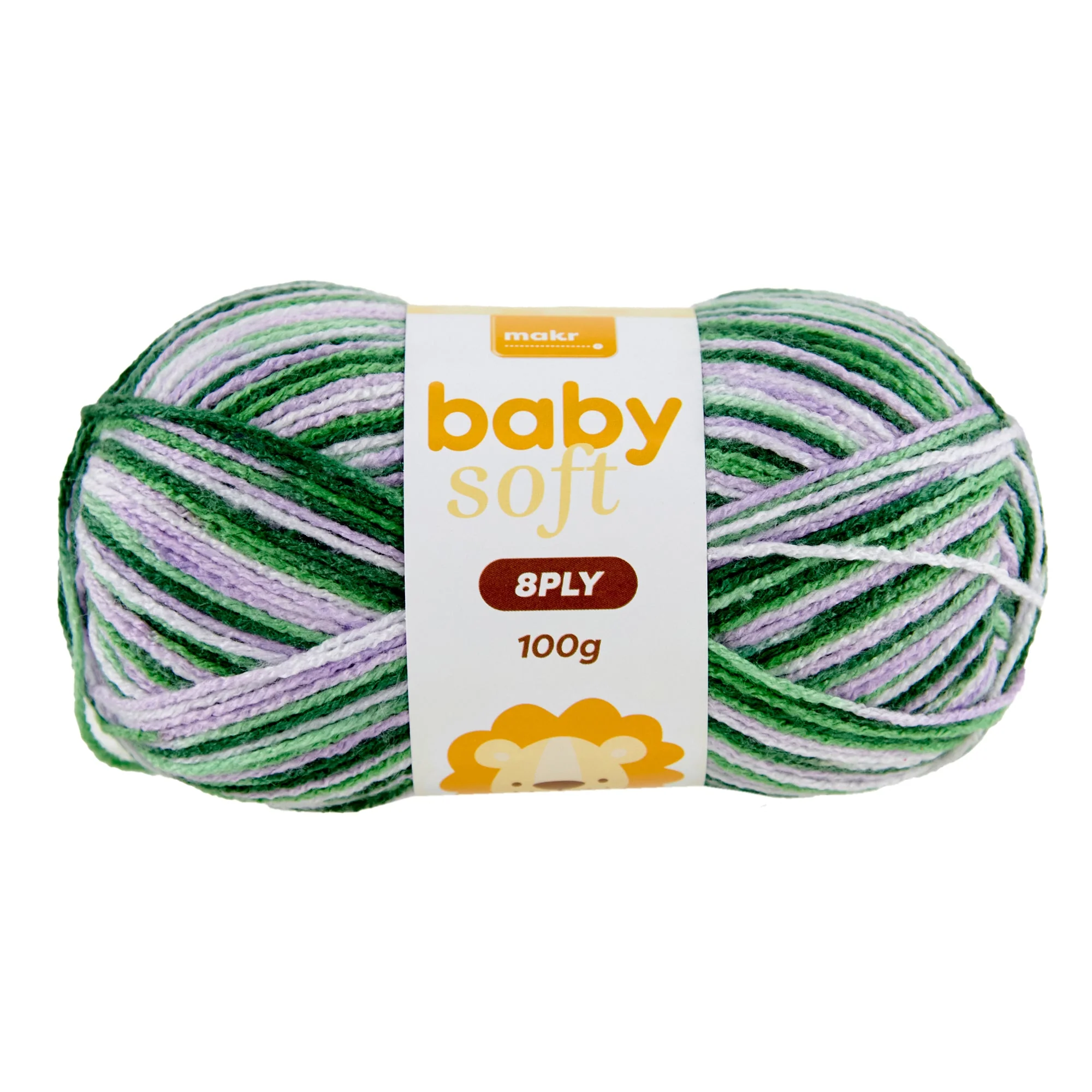 Makr Baby Soft Print Crochet & Knitting Yarn, 100g Acrylic Nylon Yarn - Image 4