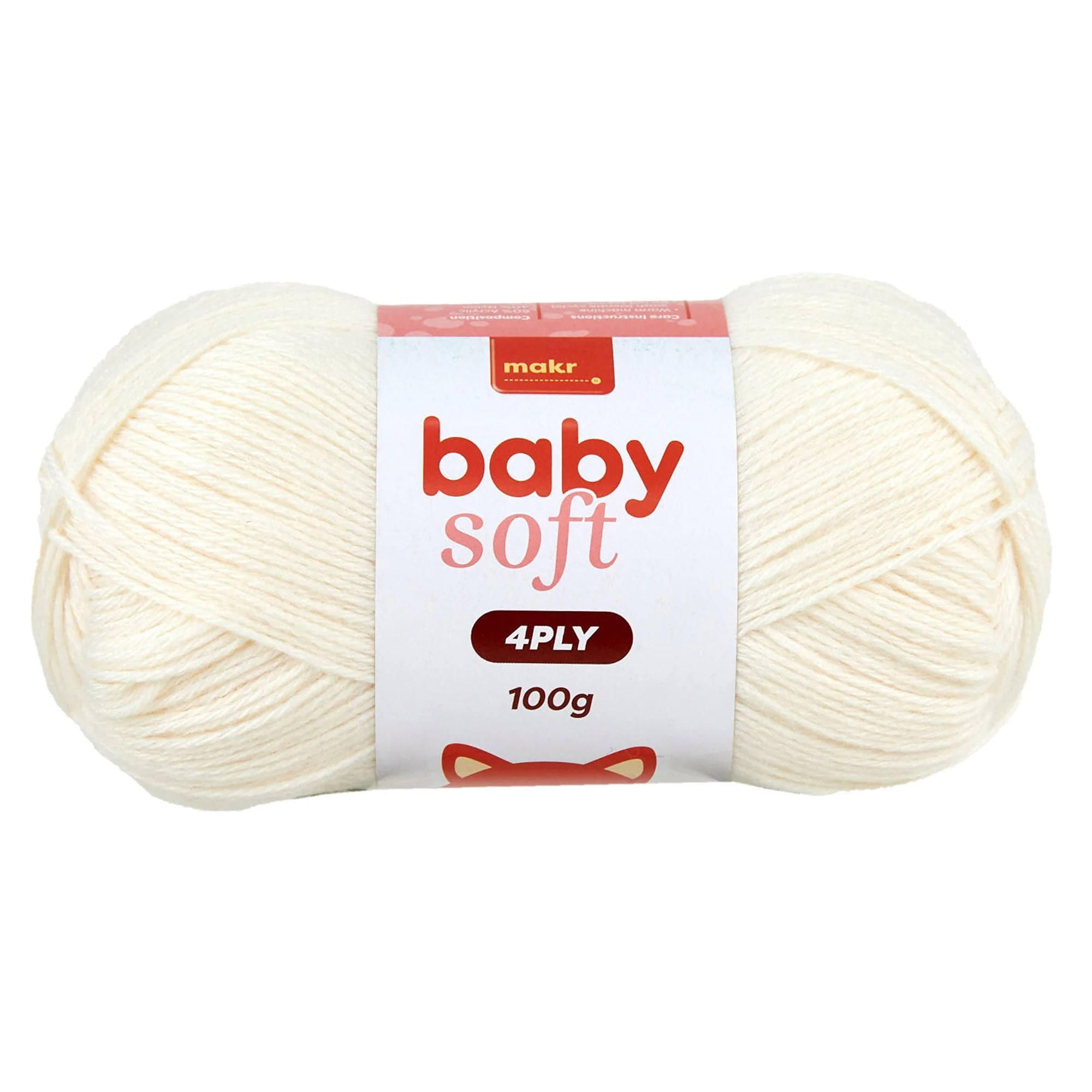 Makr Baby Soft Crochet & Knitting Yarn 4ply, 230m Acrylic Nylon Blend Yarn - Image 7