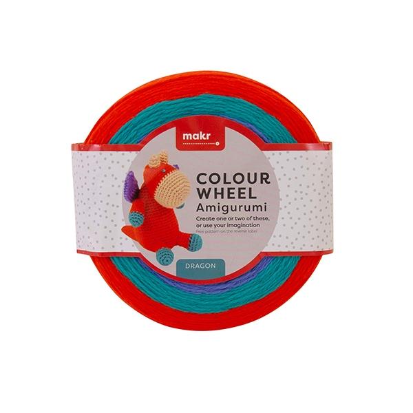 Makr Colour Wheel Amigurumi Crochet & Knitting Yarn, 100g Acrylic Yarn - Image 3
