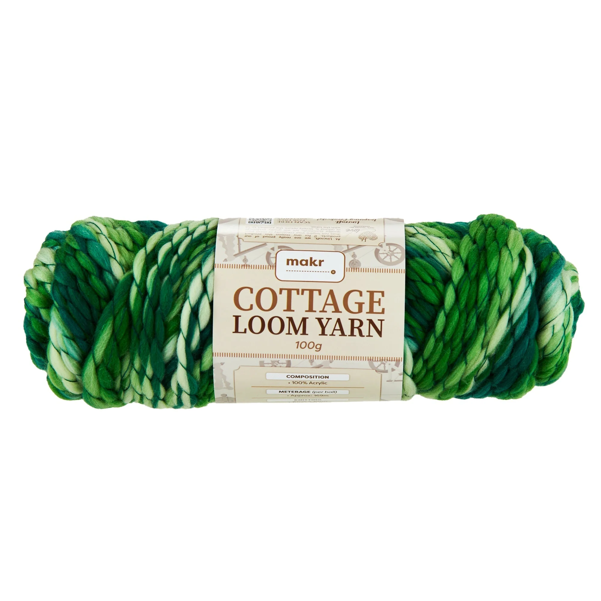 Makr Cottage Loom Crochet & Knitting Yarn, 100g Acrylic Yarn - Image 5