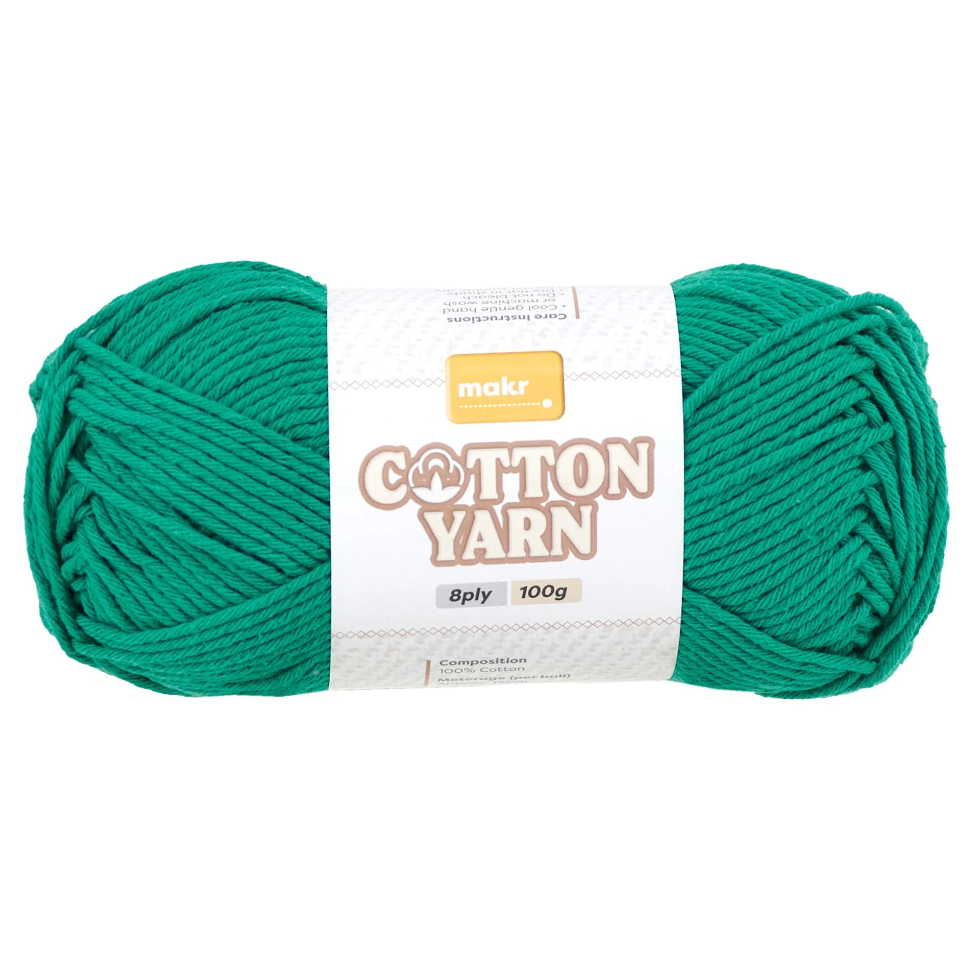 Makr Cotton Crochet & Knitting Yarn 8Ply, 100g Cotton Yarn - Image 28