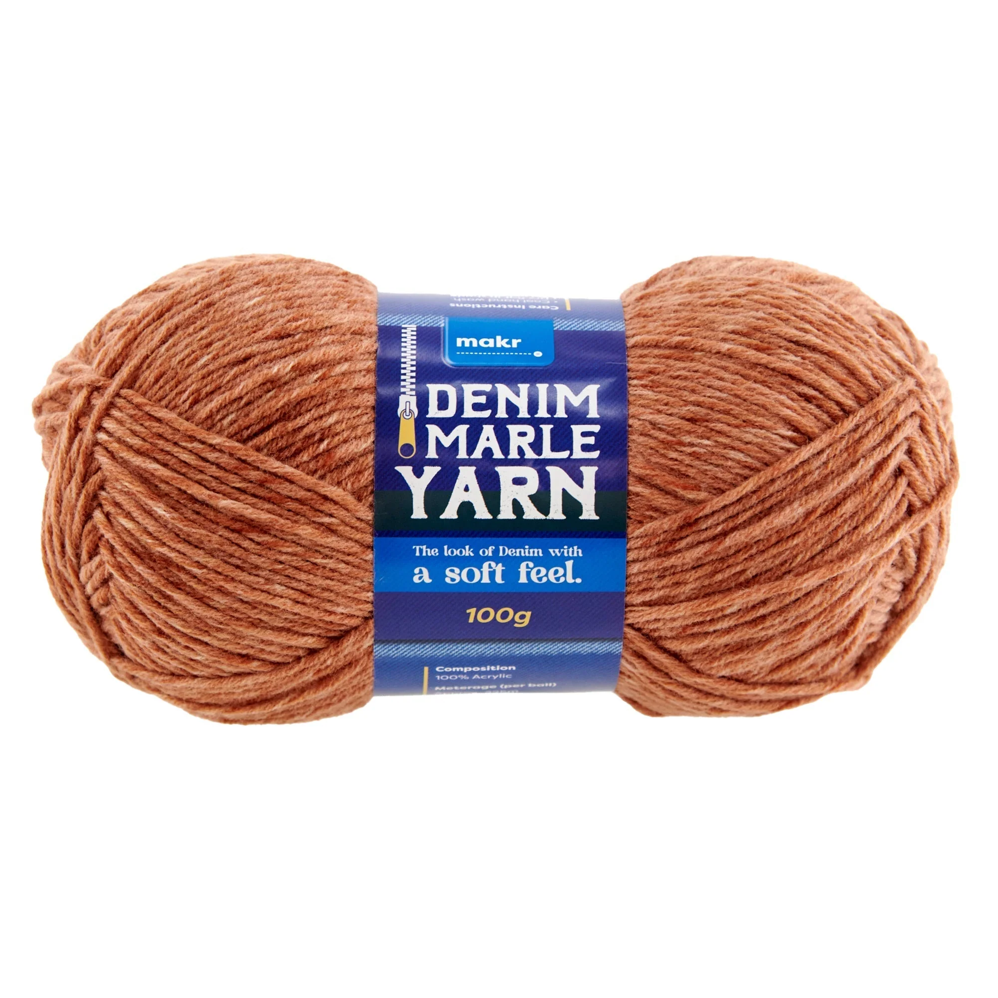 Makr Denim Marle Crochet & Knitting Yarn, 100g Acrylic Yarn - Image 5