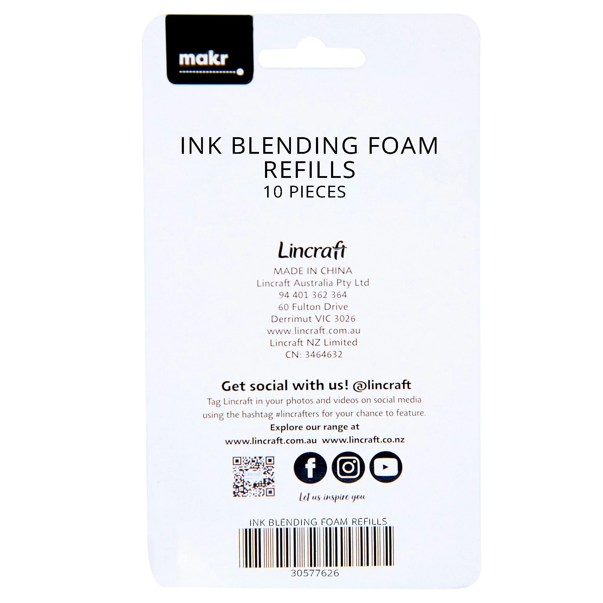 Makr Ink Blending Foam Refills 10pk - Image 3