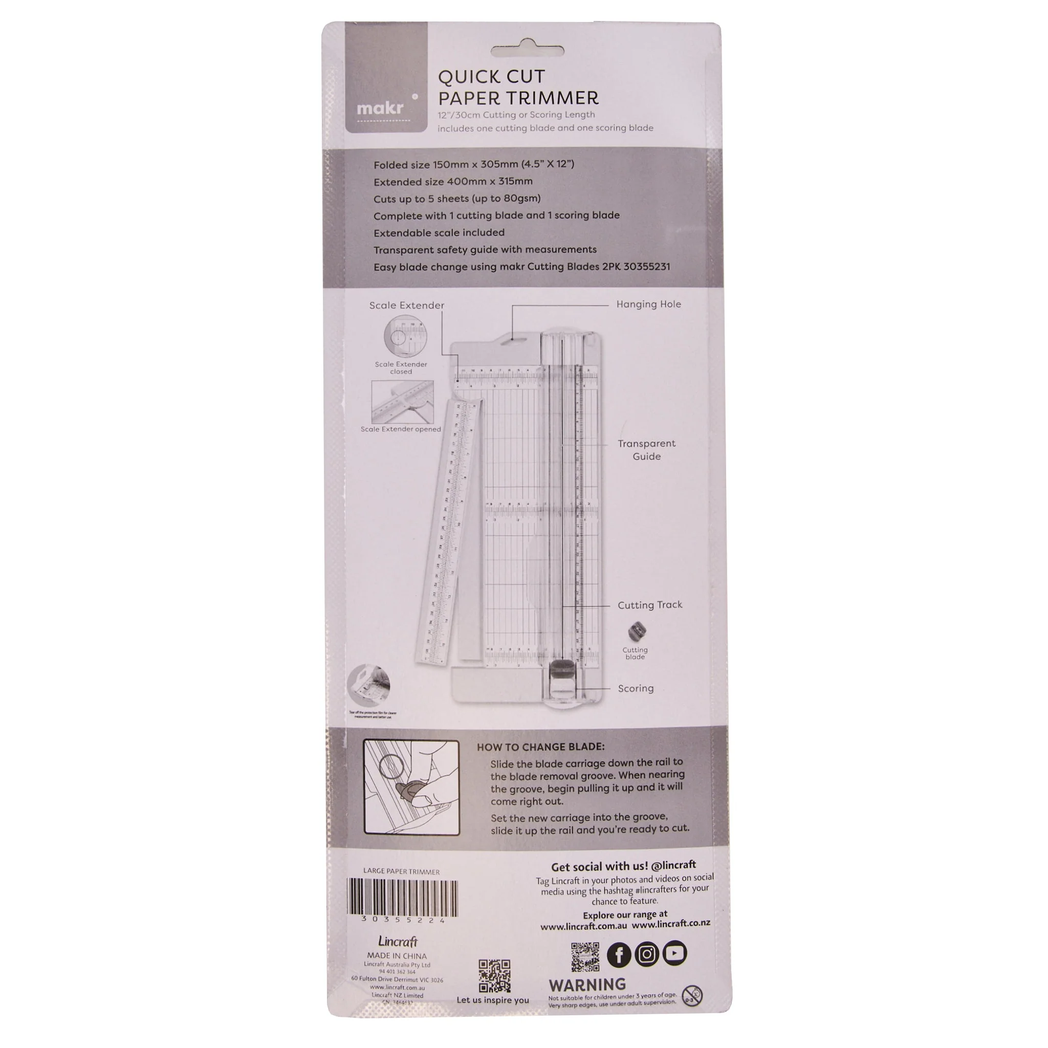 Makr Quick Cut Paper Trimmer, Large - Image 4