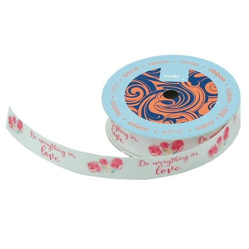 Makr Ribbon, Do Everything in Love Satin- 16mmx4.5m - Image 2