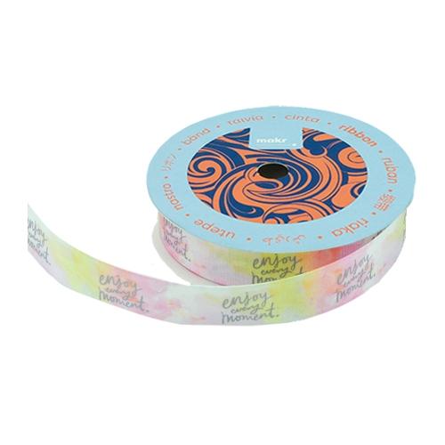 Makr Ribbon, Enjoy Every Moment Satin- 16mmx4.5m - Image 2