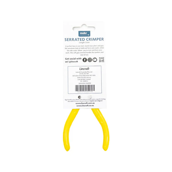 Makr Serrated Crimper, Yellow- 12cm - Image 3