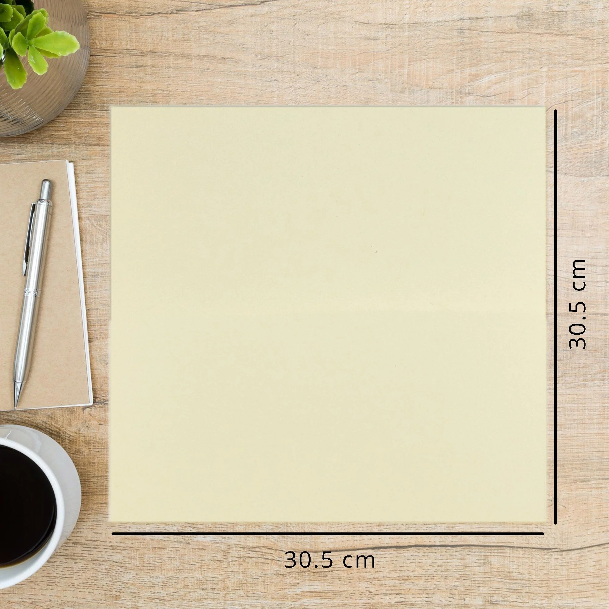 Makr Smooth Lightweight Cardstock, Cream- 12x12in - Image 4