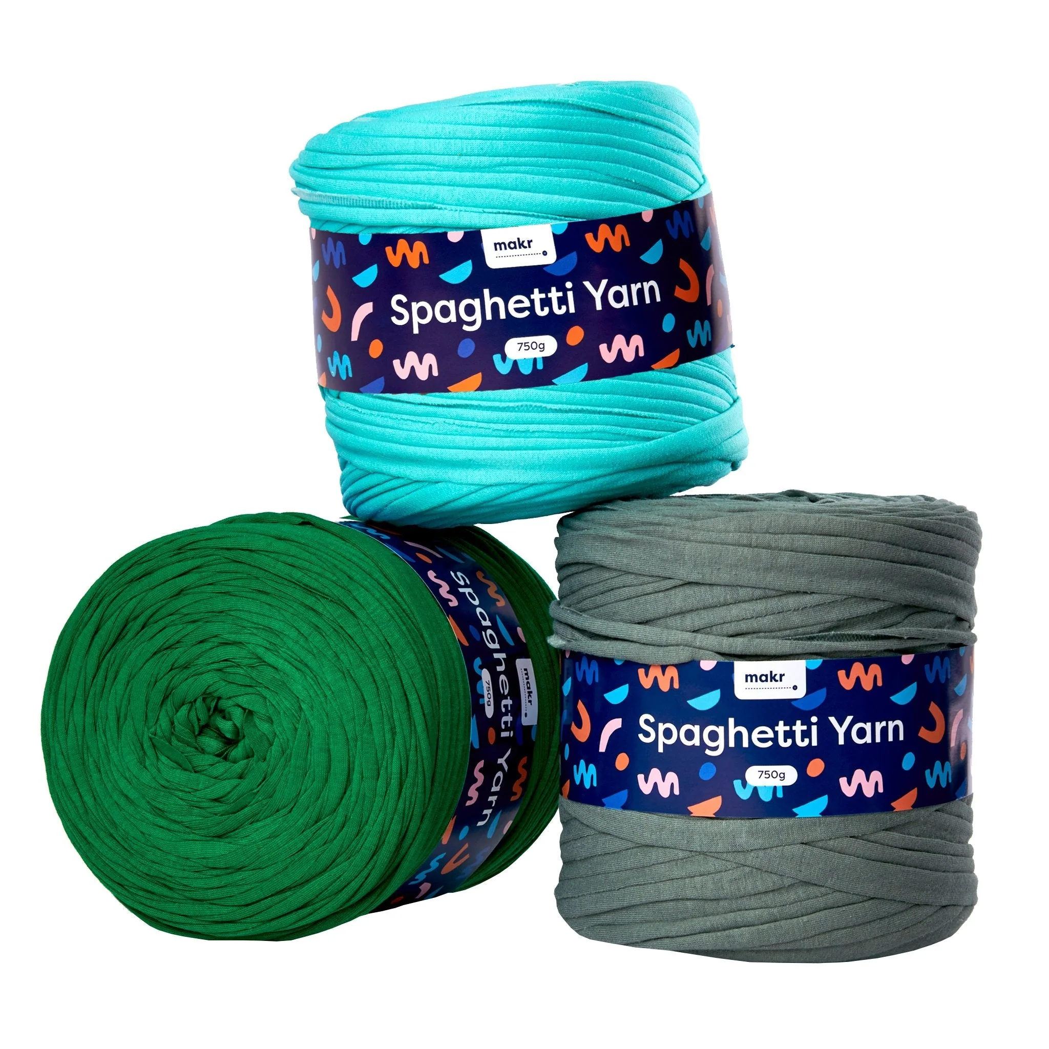Makr Spaghetti Crochet & Knitting Yarn, 750g - Image 15
