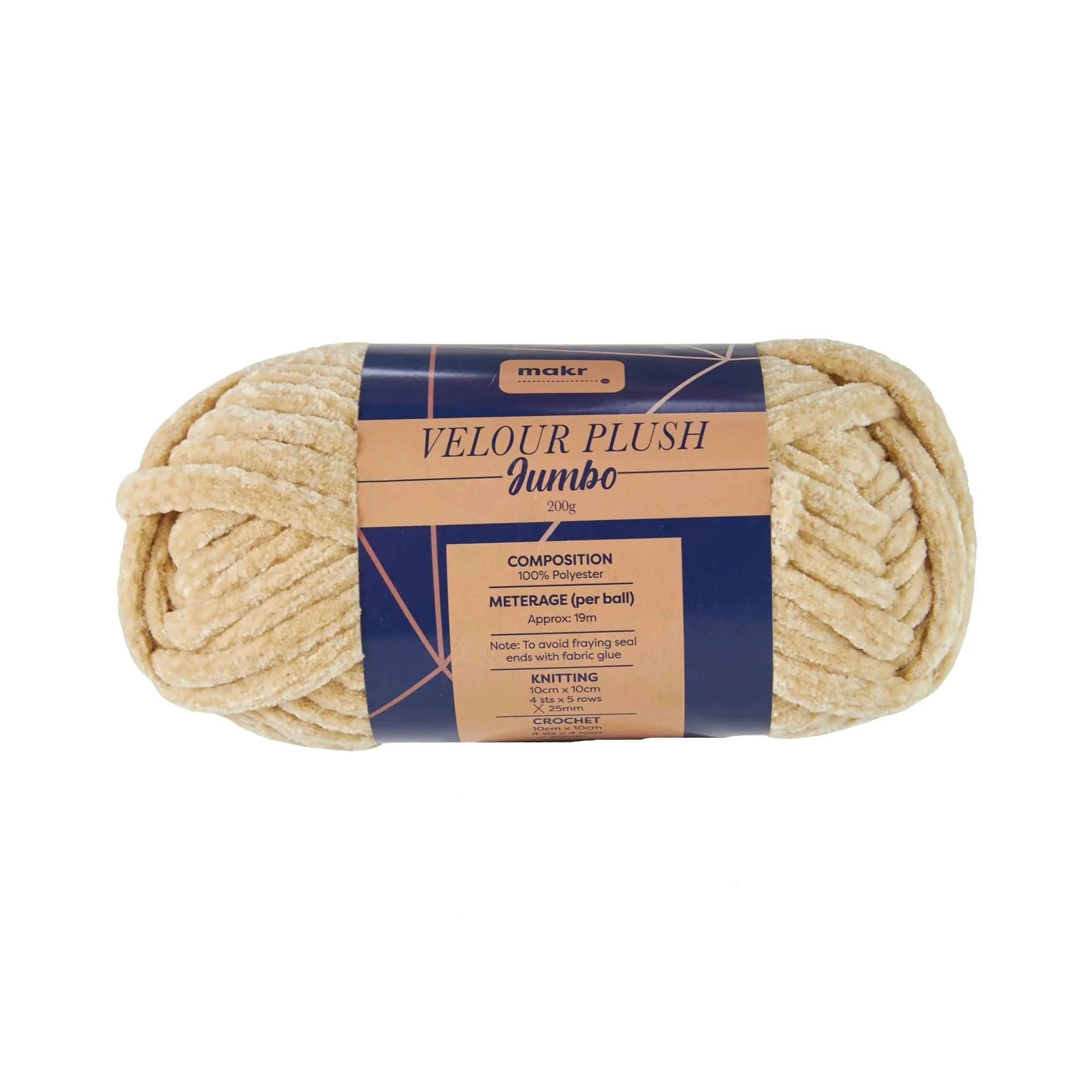 Makr Velour Plush Jumbo Crochet & Knitting Yarn, 200g - Image 12