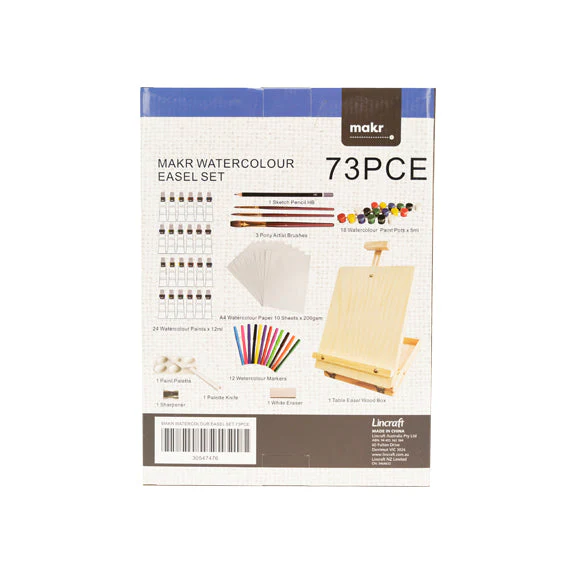 Makr Watercolour Easel Set- 73pc - Image 2