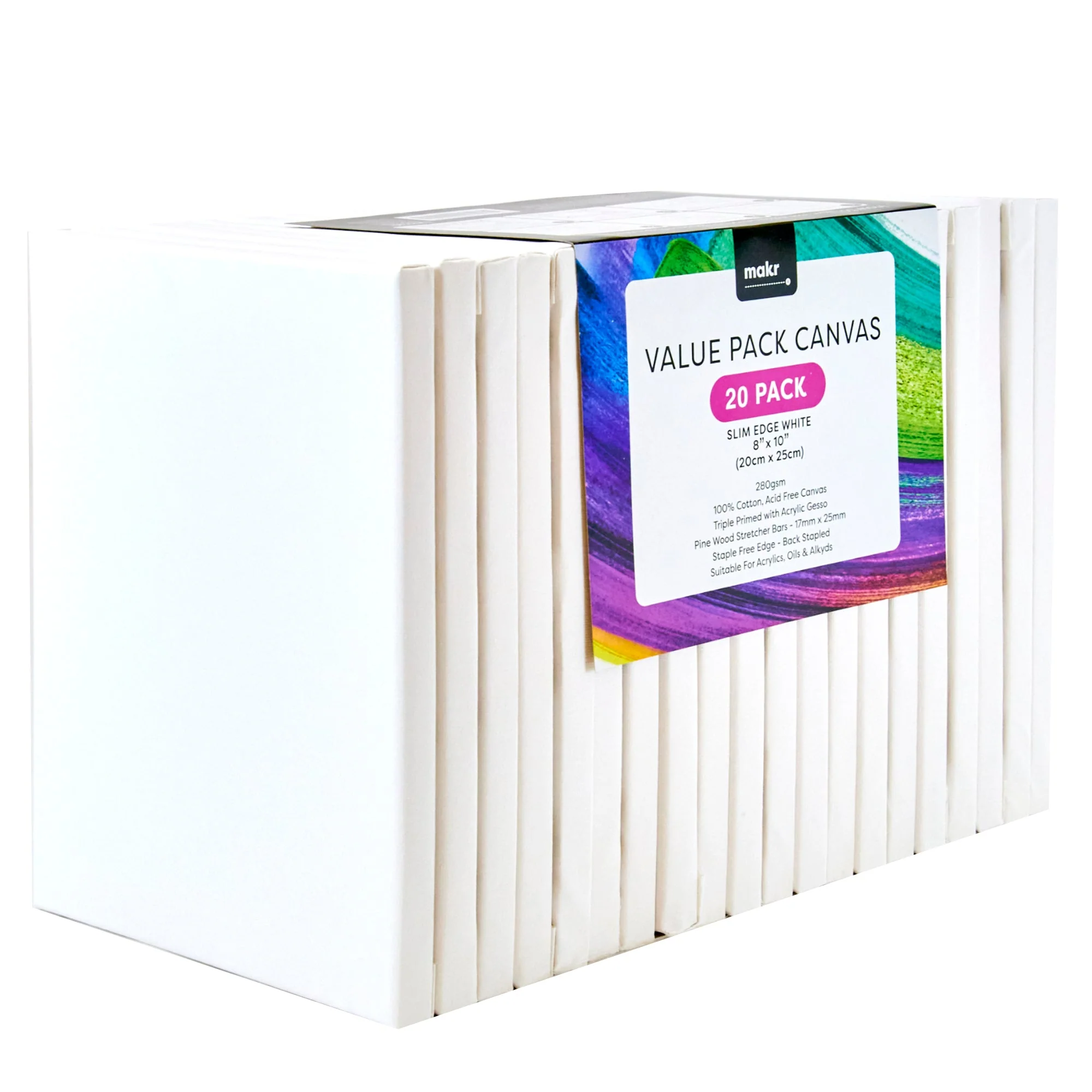 Makr Value Pack Slim Edge Canvas- 20pk - Image 3