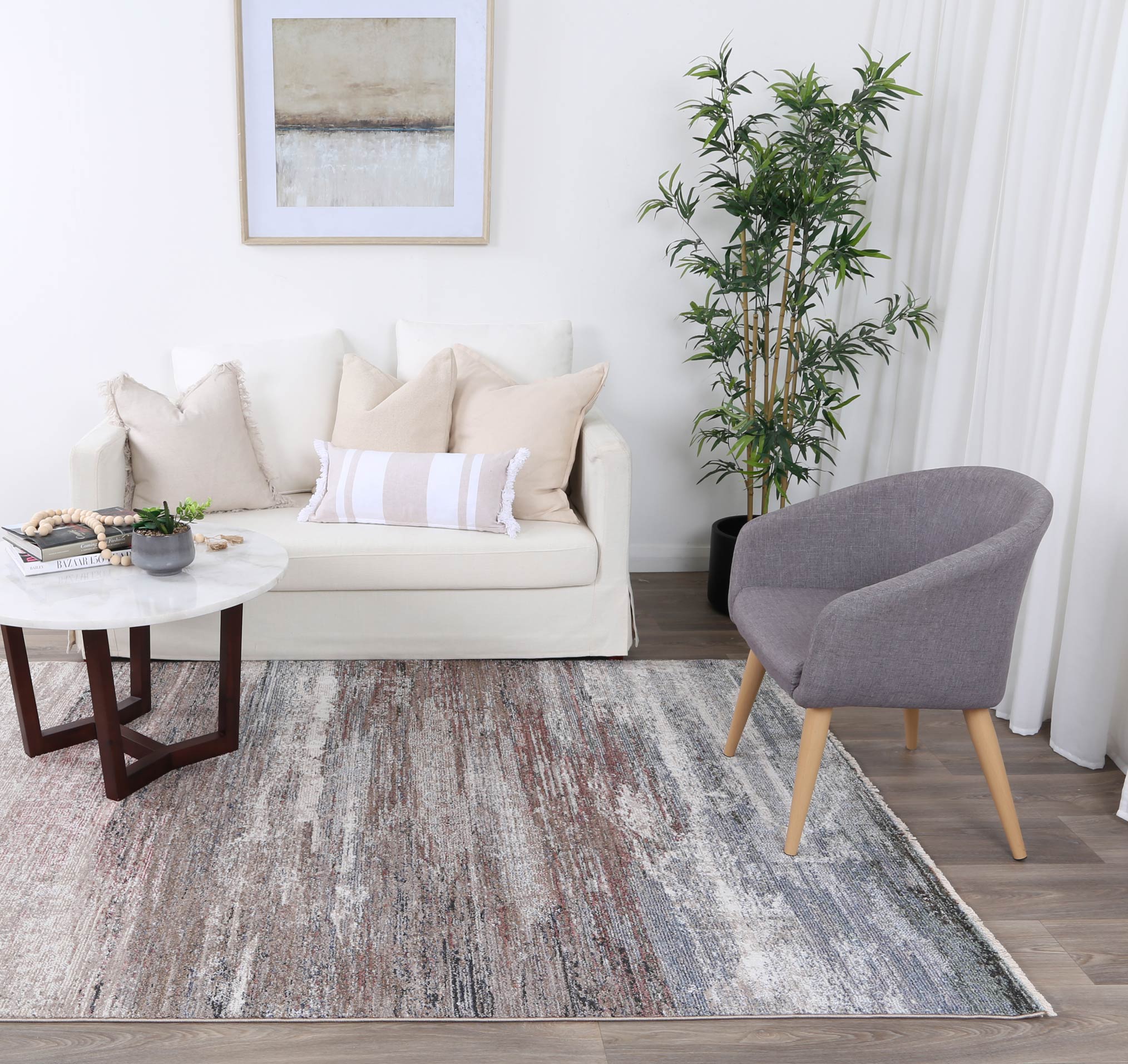 Maryland Hormuz Multi Abstract Soft Rug - Image 2