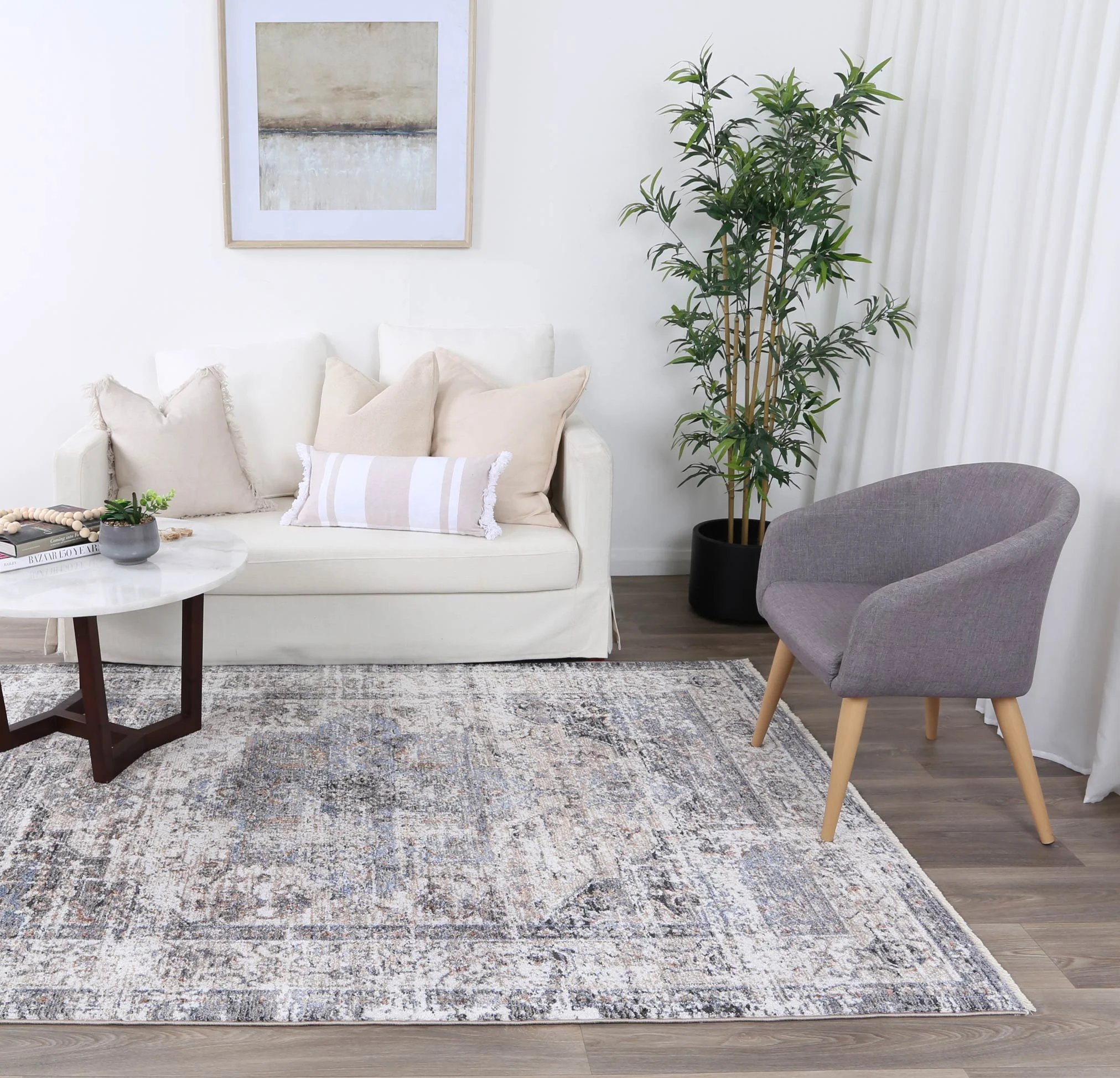 Maryland Multan Ash Traditional Soft Rug - Image 2