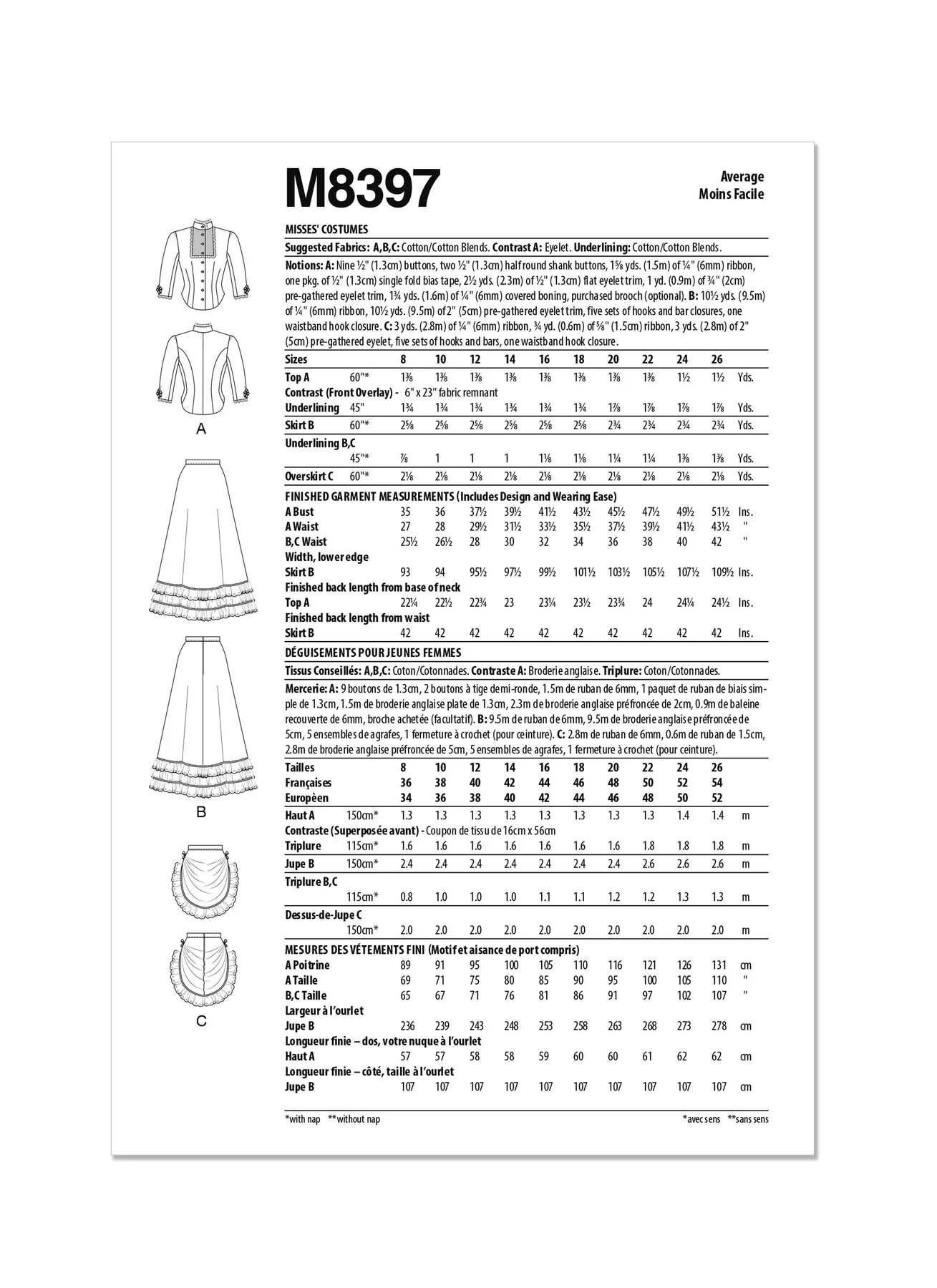 McCall’s Sewing Pattern M8397 Misses’ Costume - Image 4