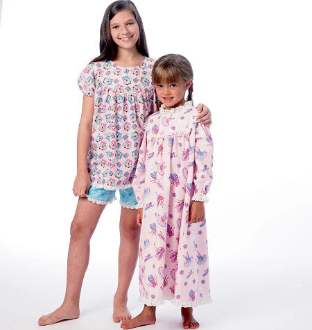 McCall's Pattern M6831 Children's/Girls' Tops, Gowns, Short and Pants - Image 2