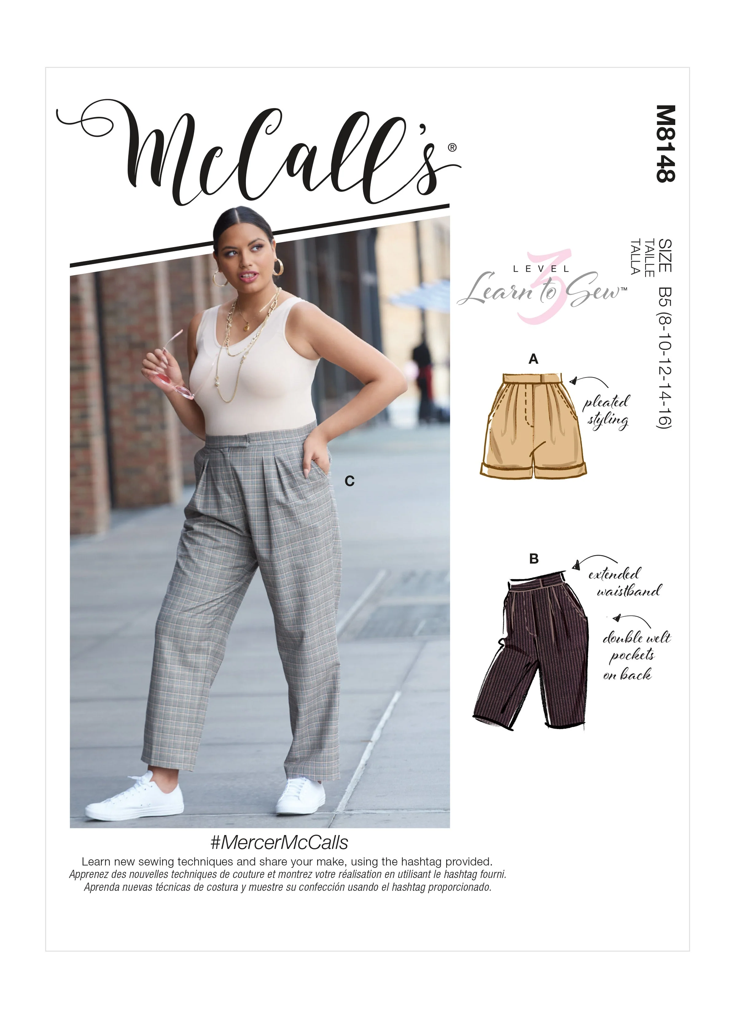 McCall's Pattern M8148 Misses' & Women's Pants