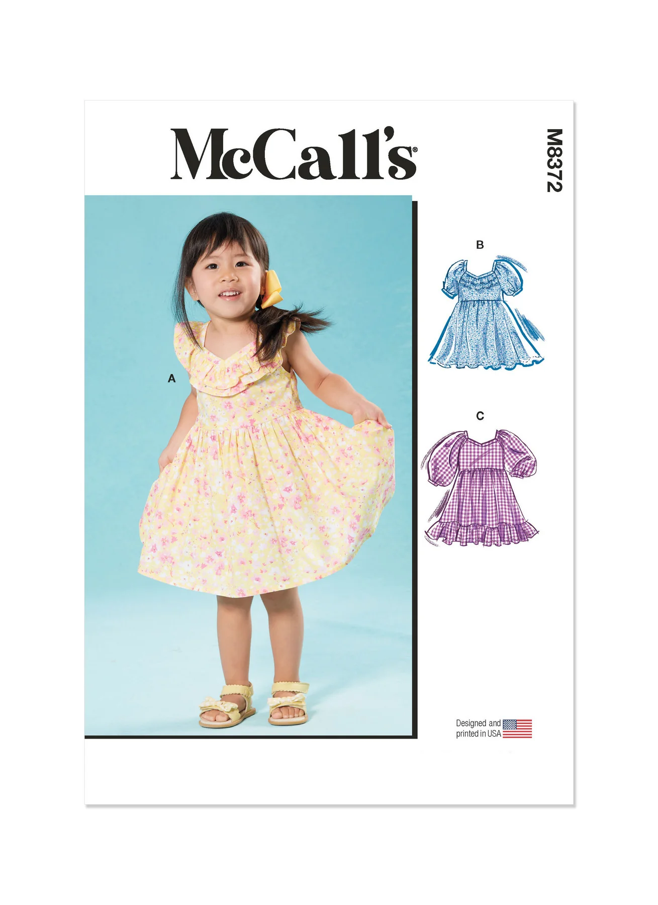 Mccall's Pattern M8372 Toddler Dress - Image 2