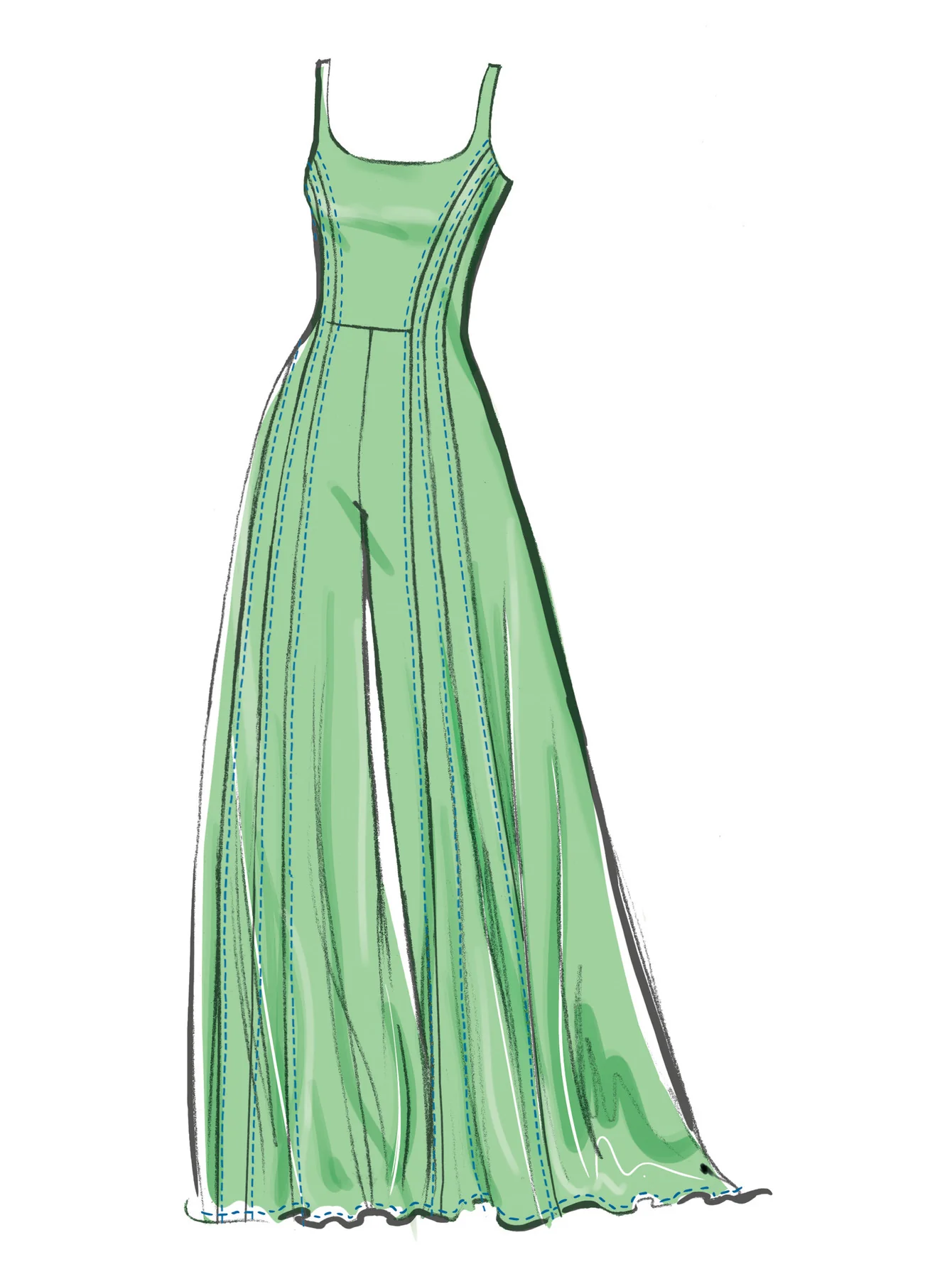 Mccall's Pattern M8512 Misses' Knit Jumpsuits and Dress - Image 3