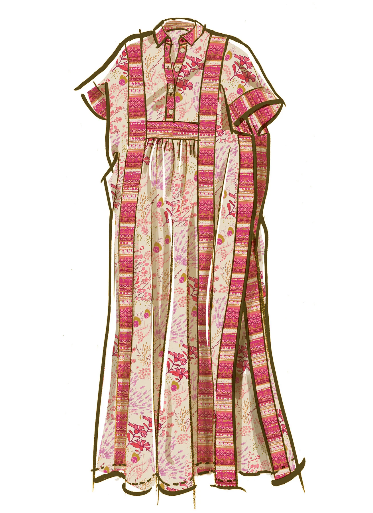 Mccall's Pattern M8516 Misses' Caftan in Two Lengths - Image 4