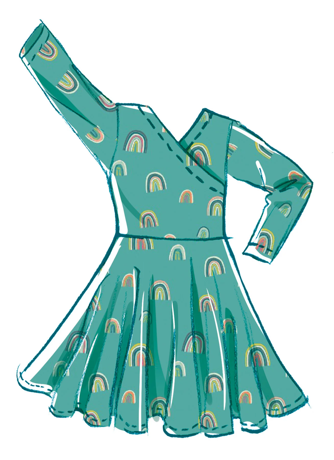 McCall's Sewing Pattern Children's and Girls' Knit Dresses - Image 3