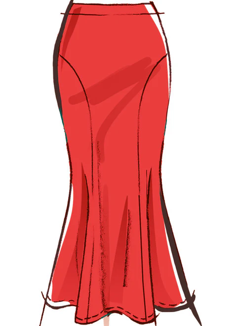 McCall's Pattern M8558 Misses' Knit Skirt in Three Lengths - Image 4