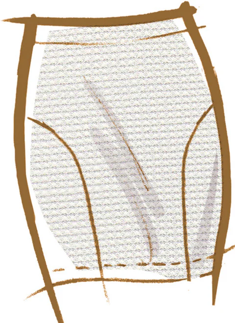 McCall's Pattern M8558 Misses' Knit Skirt in Three Lengths - Image 5