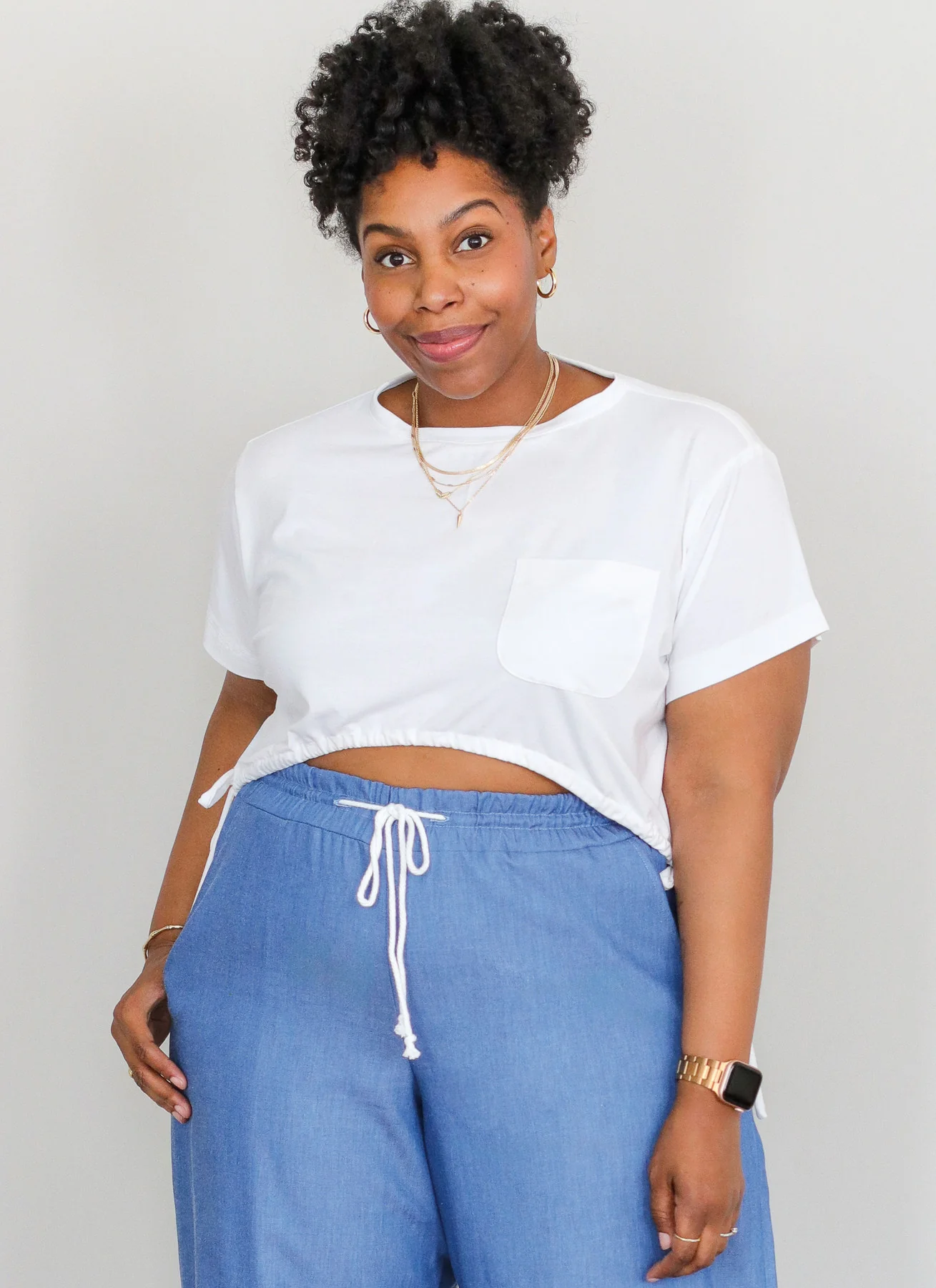KnowMe Pattern ME2110 Misses' and Women's Knit Top and Woven Pants - Image 4