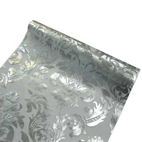 Sullivans Metallic Fabric, Silver- 5mx290mm