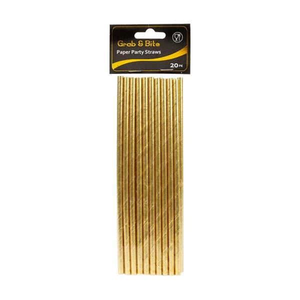 Metallic Party Paper Straw, 20pk - Image 2