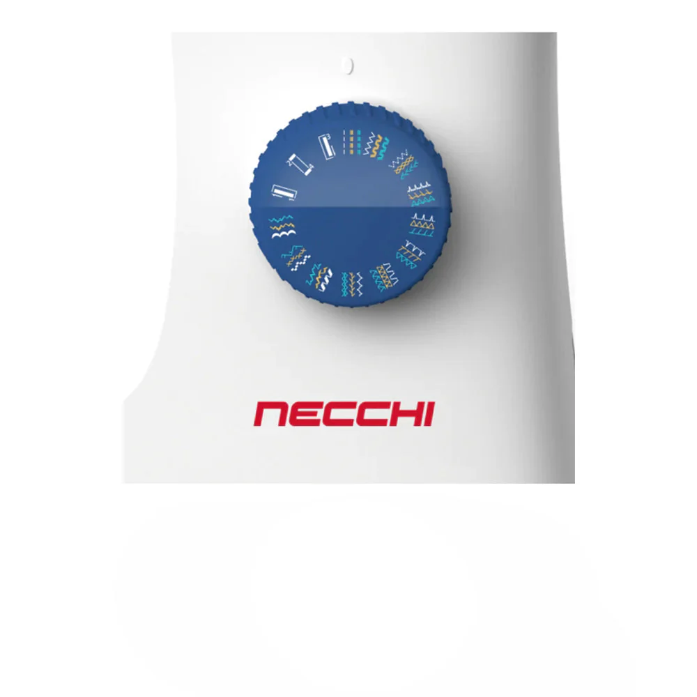 NECCHI K432A Sewing Machine, Manual Select 32 Stitch, Blue Cream - Image 3