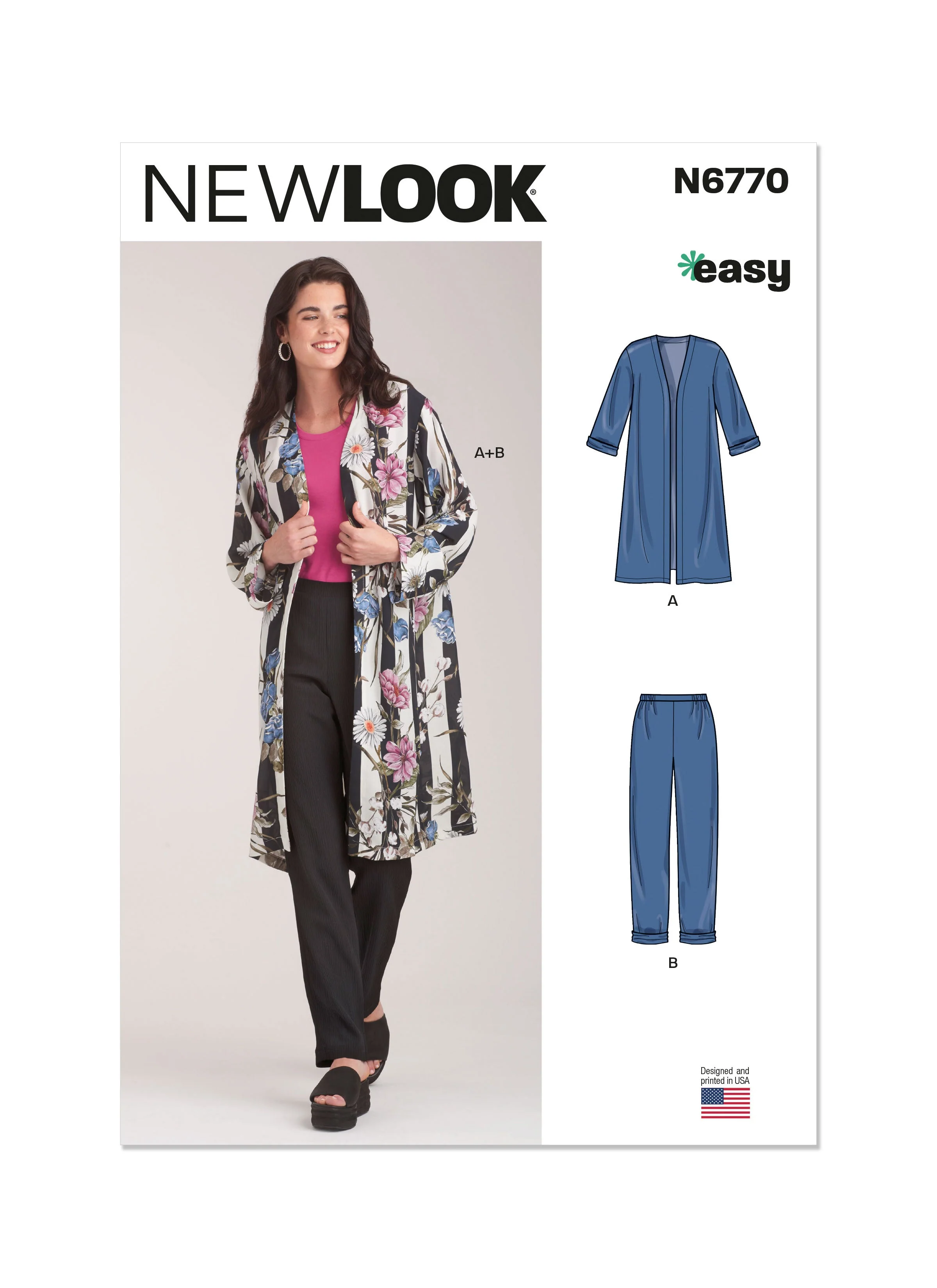 Newlook Pattern 6770 Misses' Jacket and Pants