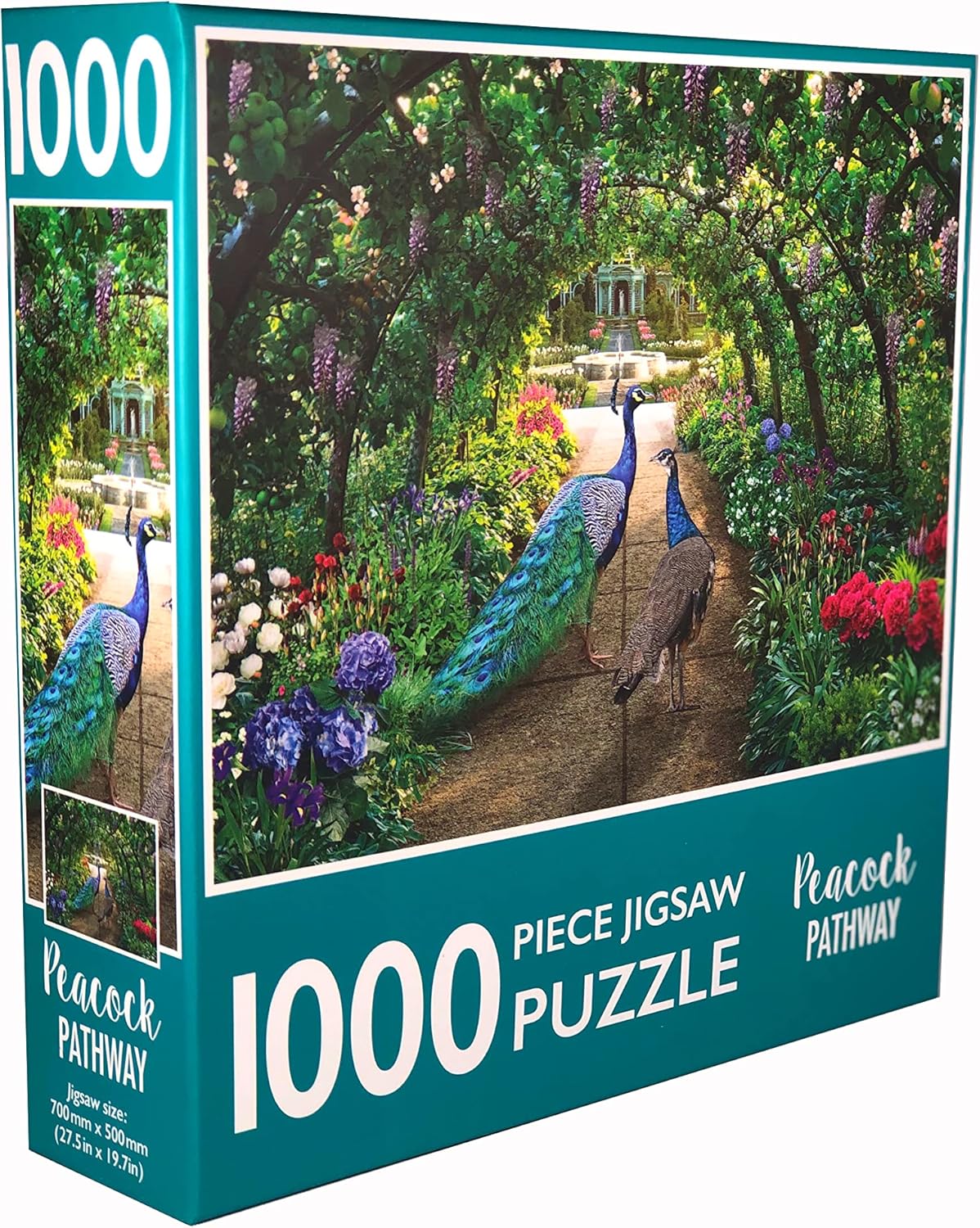1000-Piece Jigsaw Puzzle, Peacock Pathway - Image 2