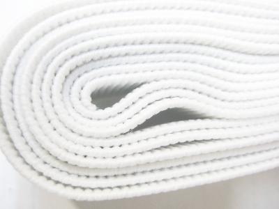 Ribbed Non-Roll Elastic, White- 12mm - Image 2