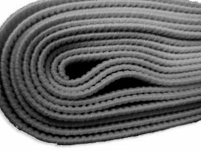 Ribbed Non-Roll Elastic, Black- 12mm - Image 2