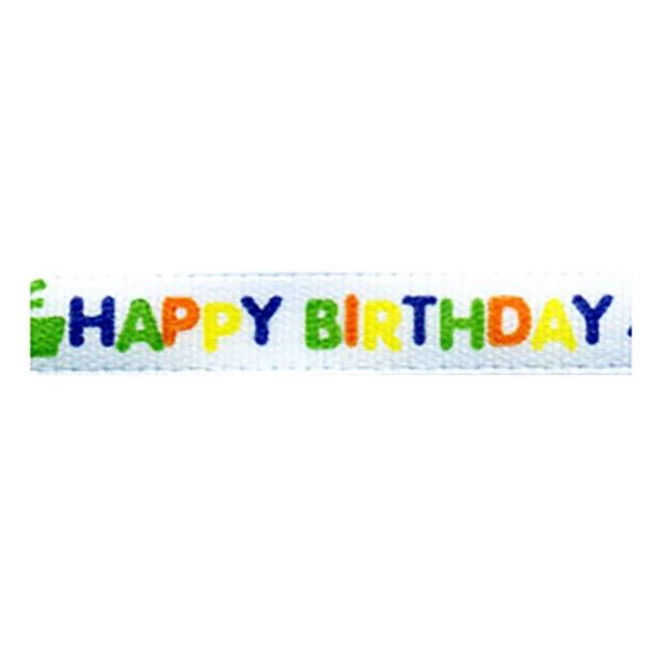 Sullivans Satin Ribbon, Party Time White Multi- 6mm
