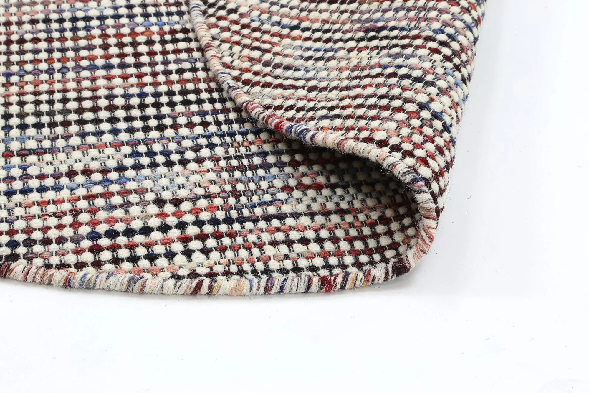 Nordic Multi Reversible Wool Round Rug - Image 3