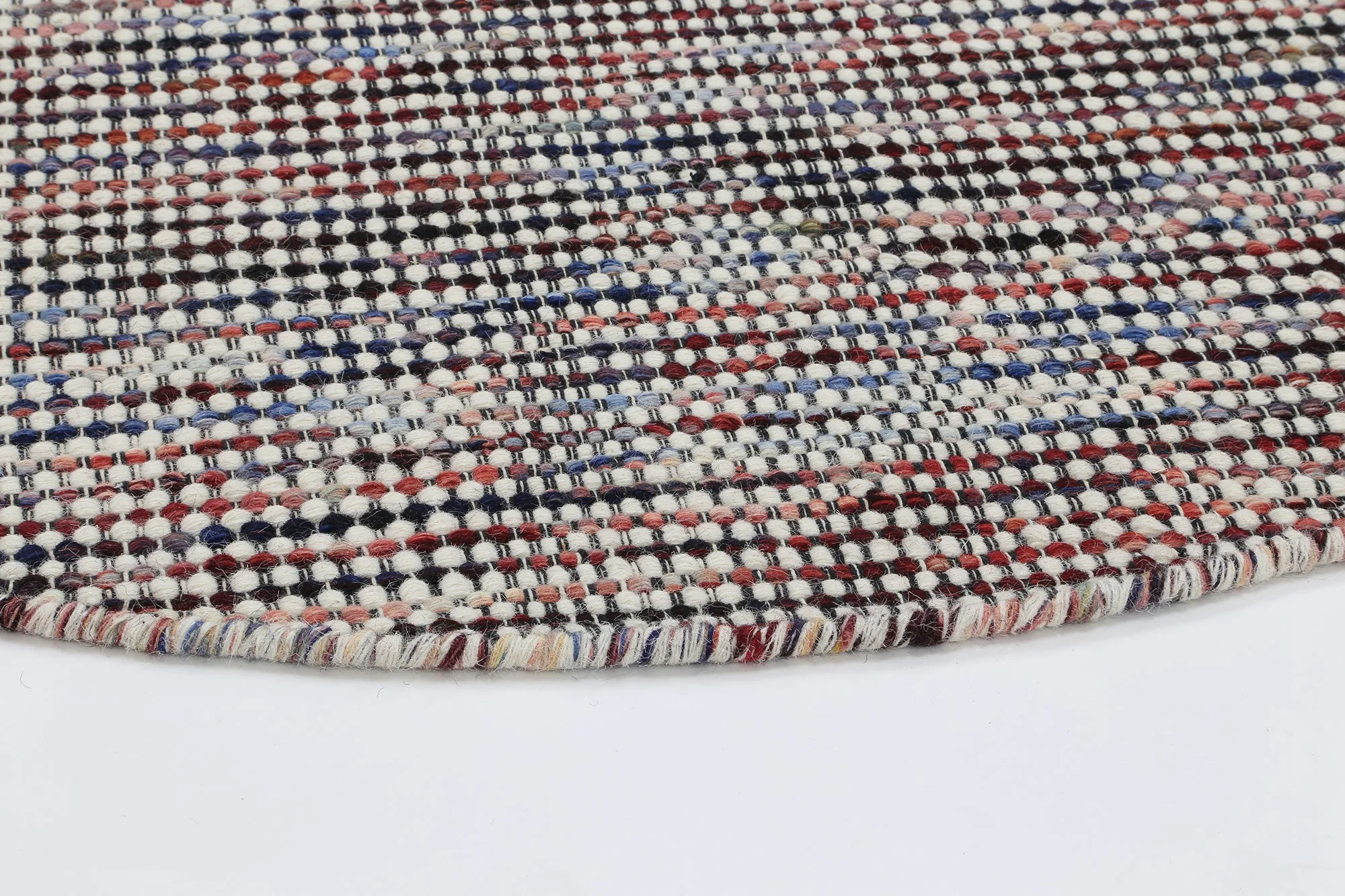 Nordic Multi Reversible Wool Round Rug - Image 4