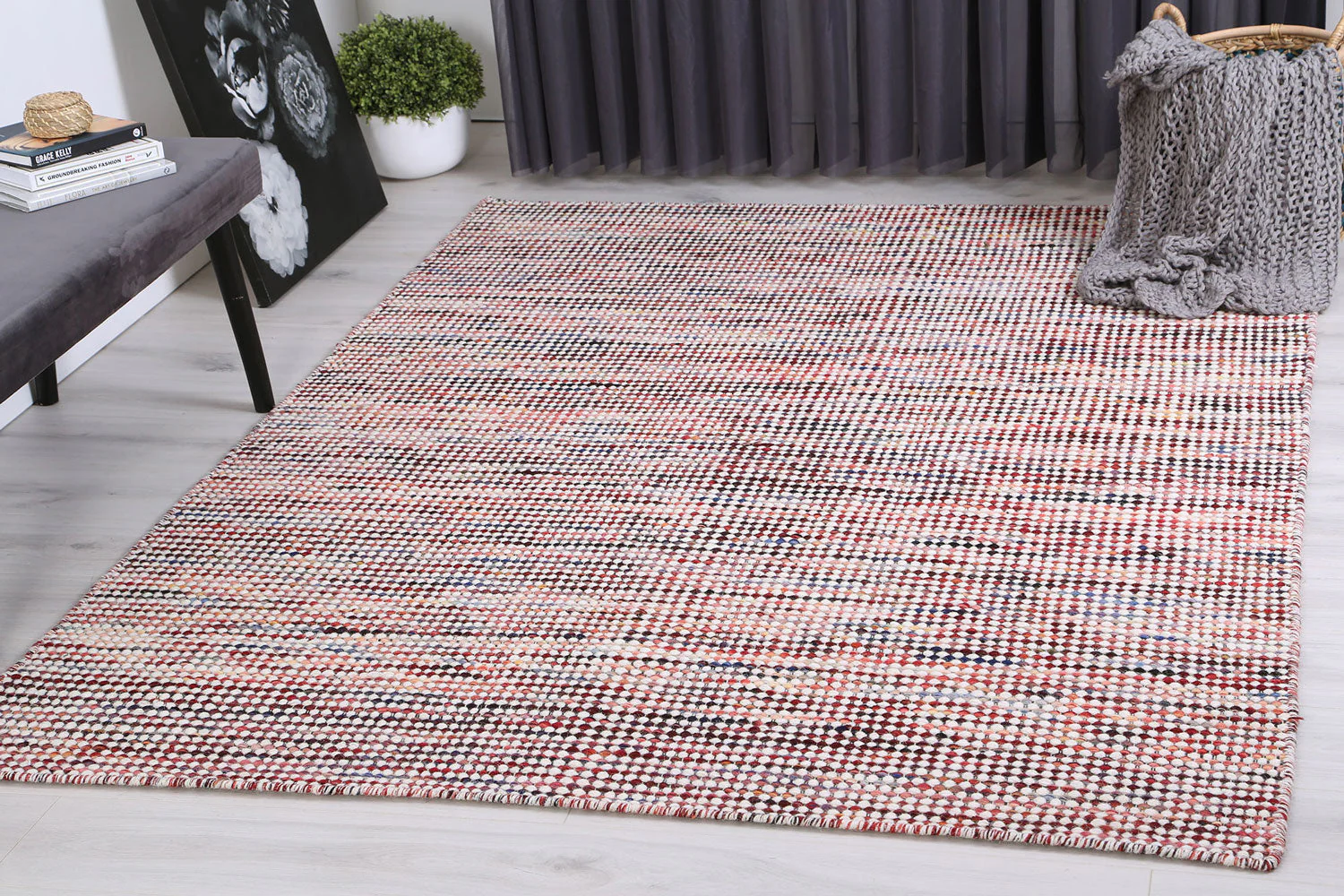 Nordic Multi Reversible Wool Rug - Image 2