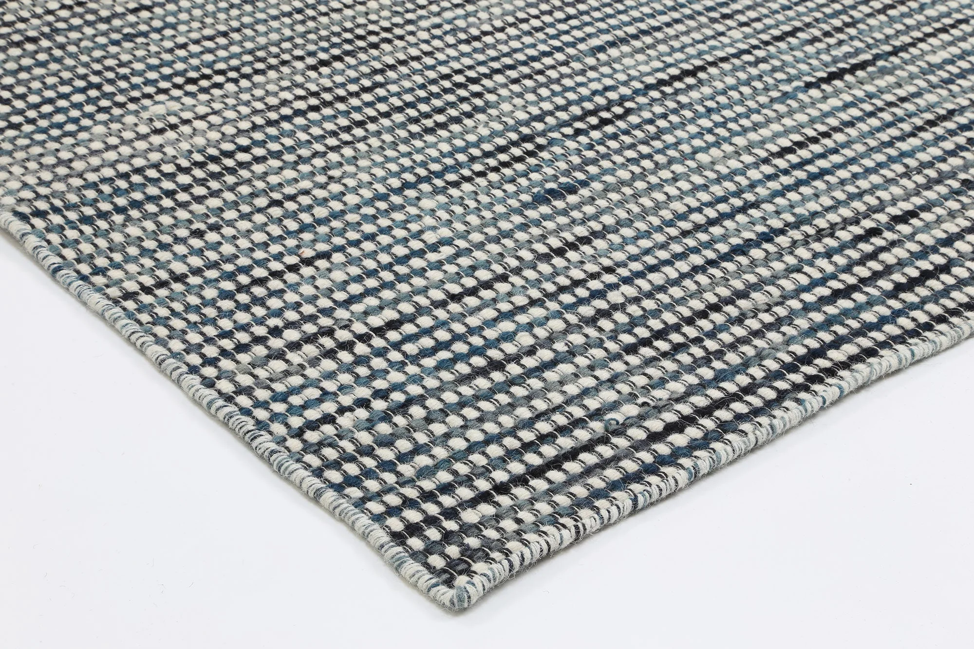 Skandi Ingrid Teal Wool Rug - Image 4