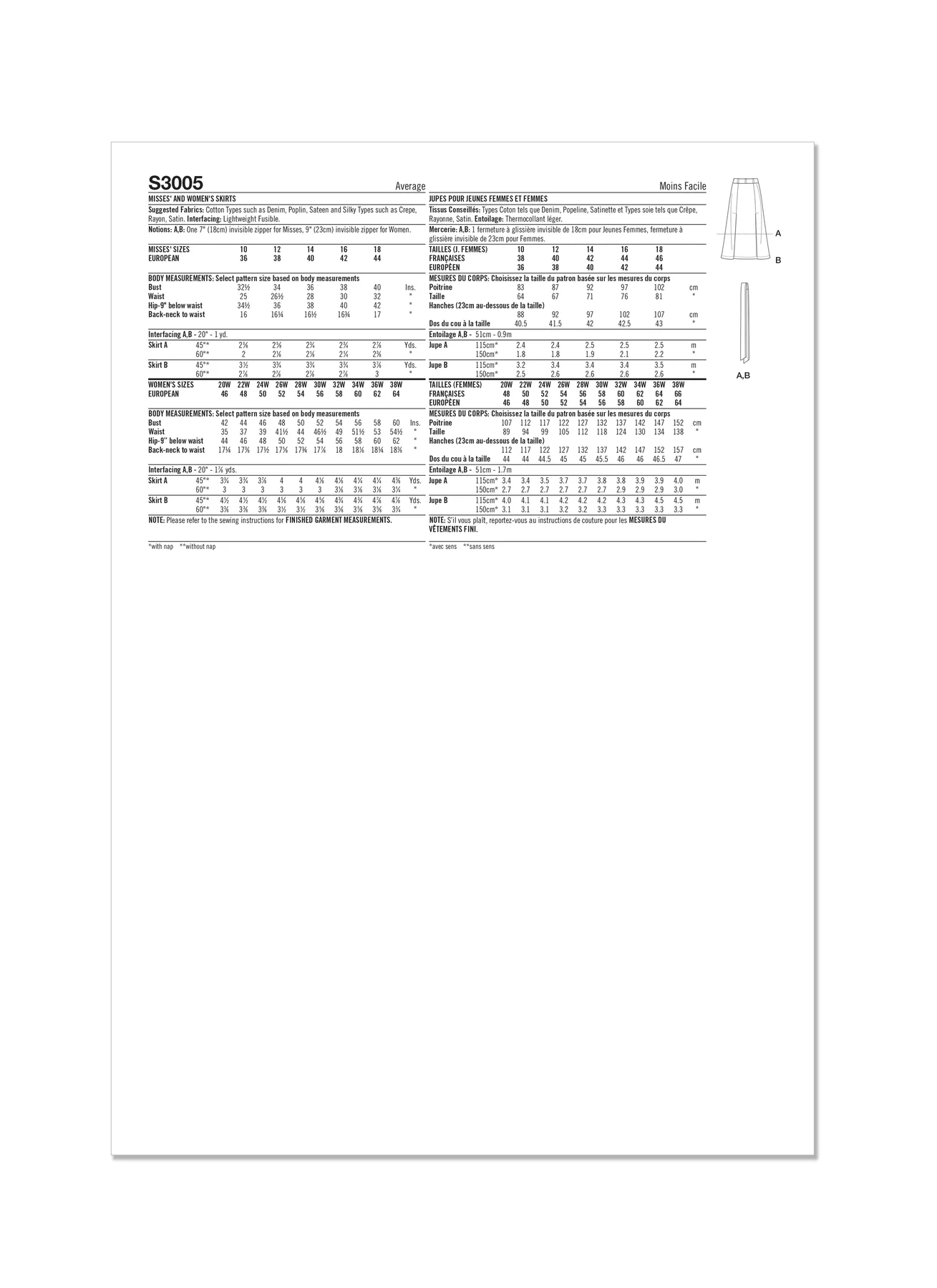 Simplicity Sewing Pattern S3005 Misses' and Women's Skirts - Image 6
